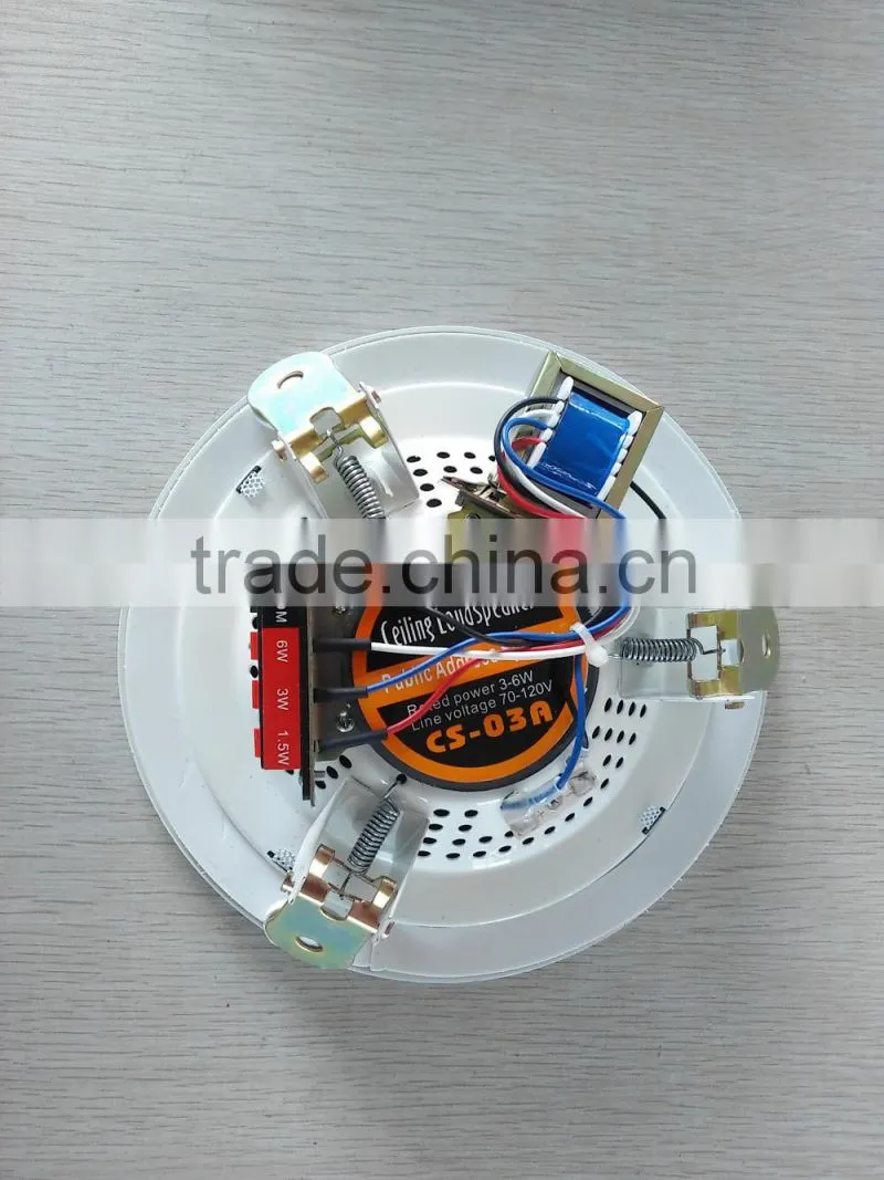 CS-03A 1.5W/ 3W/ 6w metal ceiling loudspeaker