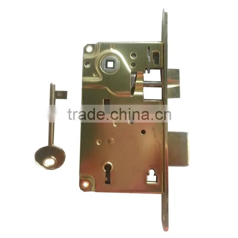 Iron door lock striker plate safe key lock with round security lock keys