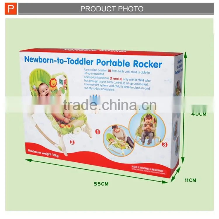 Multifunctional baby electric chair with shake