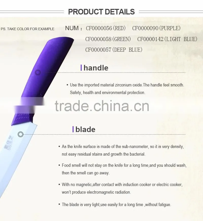 Manufacturer Kitchen China Professional Fruit Knife Set