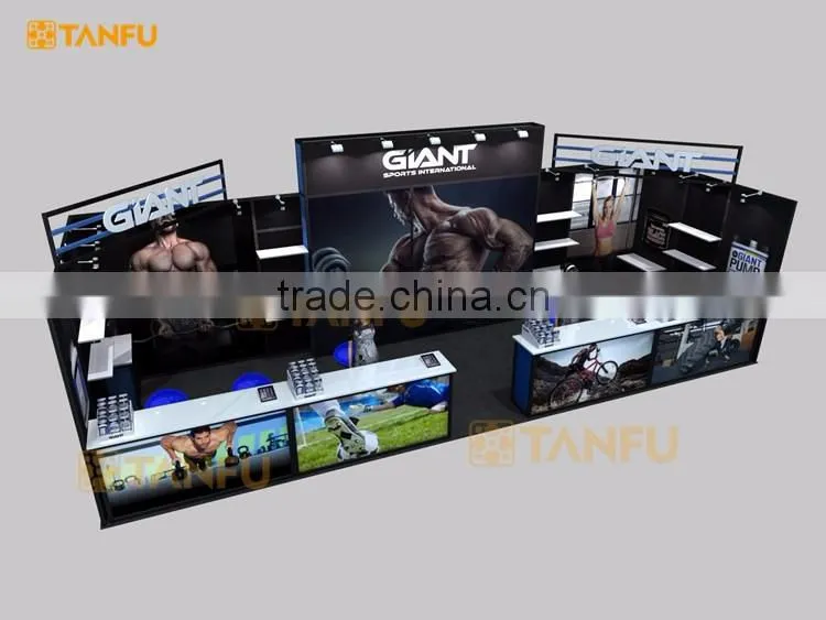 Tanfu 3mx9m Trade Fair Stand with Display Shelves