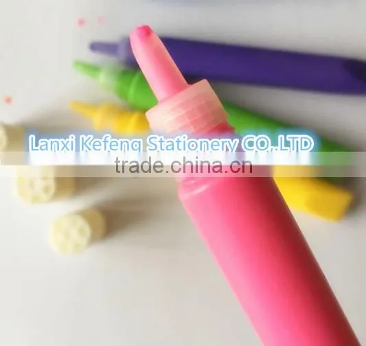 water color pens with roller stamp