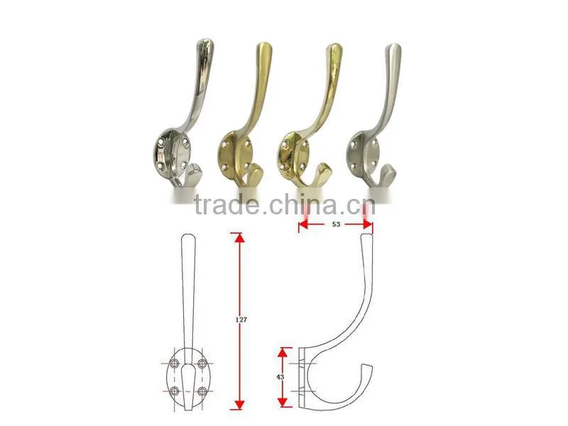 CH001 Stainless Steel Door Clothes j Hook