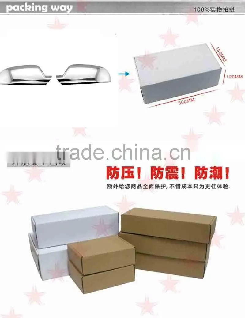 mirror cover market chrome trunk car accessories made in china