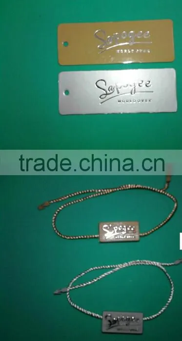 Embossed Technics and Garment Tags Product Type paper clothes Hang Tag