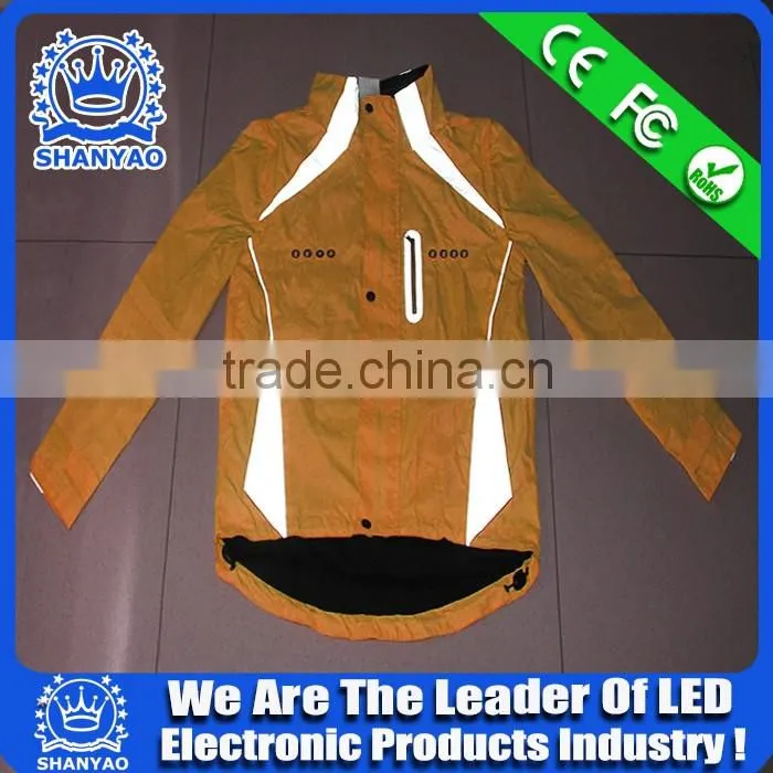 2016 Hot Selling LED Fluorescent Refletive Clothing For Road Safety At Night