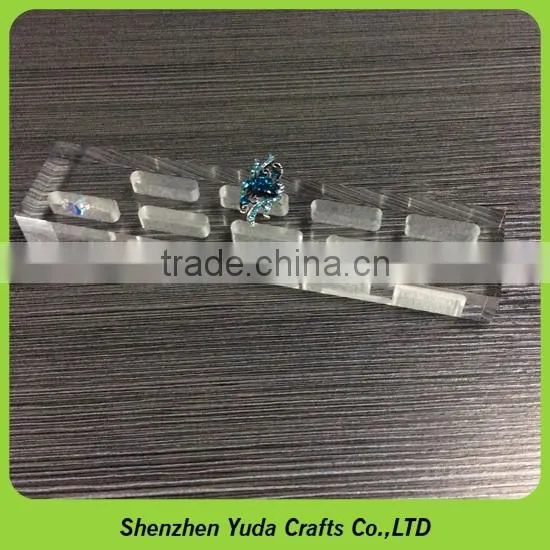 custom finished CNC lasering clear acrylic block engineering acrylic CNC machining service
