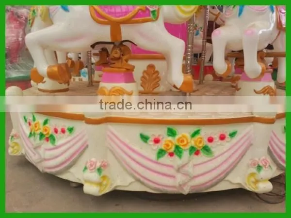 coin game machine 3/6 seats mini merry go round for children games