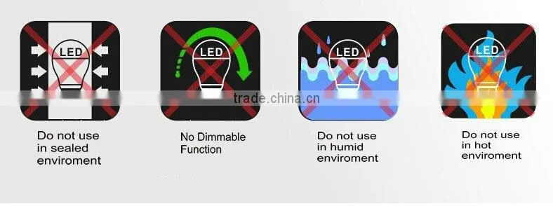 7w high power led bulb e27 screw, black aluminium housing, A60 LED bulb