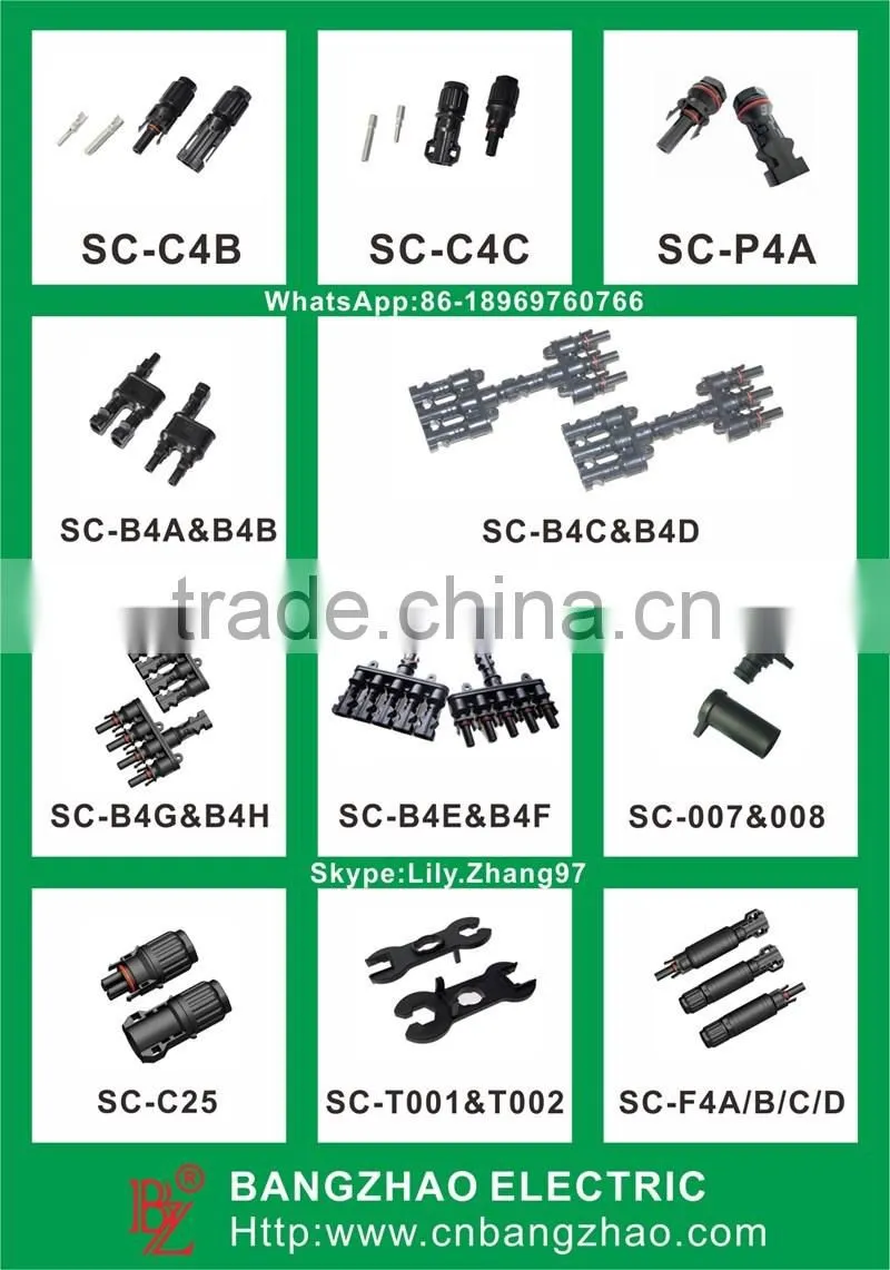 Solar Panel system MC4 4 to 1 Branch Connector Coupler Combiner Spliter 4