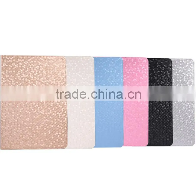 Diamond pattern PU leather case for ipad air, for ipad pro case
