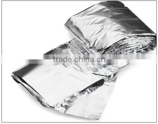 Hot selling Delicate Silver Thin Emergency Blanket Survival Rescue Blanket Outdoor Life-saving