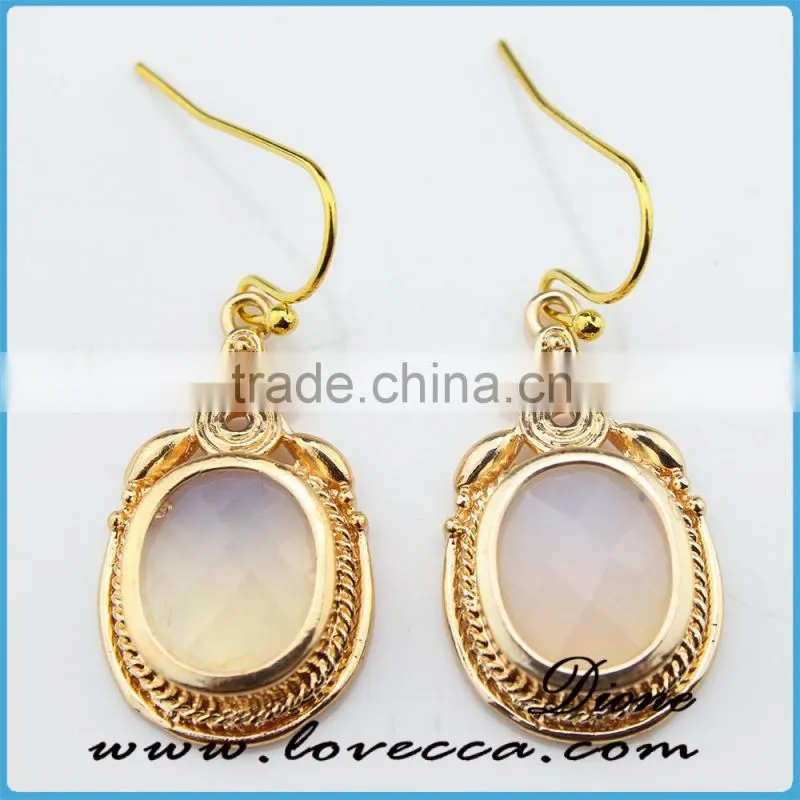 Antique brass gold plating earring jewelry fashion 2016