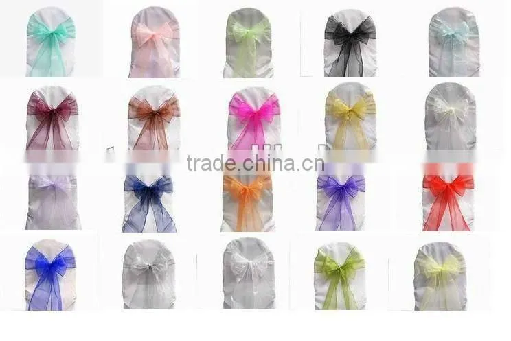 Plain Dyed Organza Wedding/Party Chair Sash