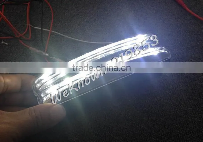 Universal 100% waterproof E MARK 16pcs 3528 LED Car DRL Driving Daytime Running Light with Automatic switch on/off