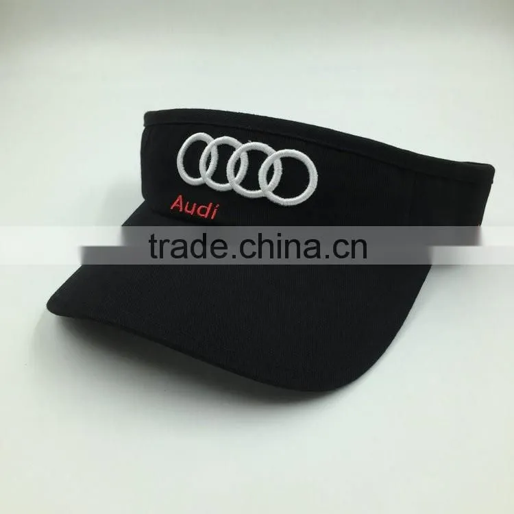 Wholesale 3D embroidery golf sports unisex sunvisor