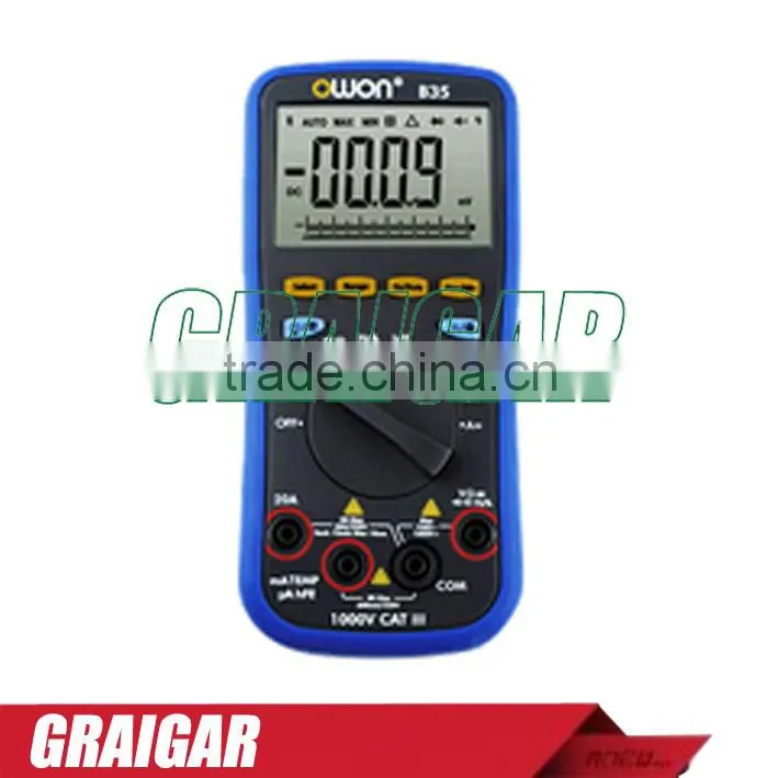 B35T OWON DM Series Digital Multimeter function as 3 in 1,multi-connection supported via mobile app,larger display
