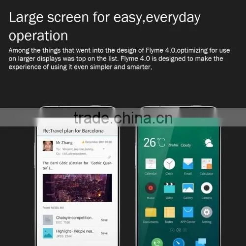 5.36 inch IPS 1920*1152 2G Ram Camera 20MP Battery 3100mAh 4G LTE Smart Phone MTK6595 Octa Core Original Meizu MX4