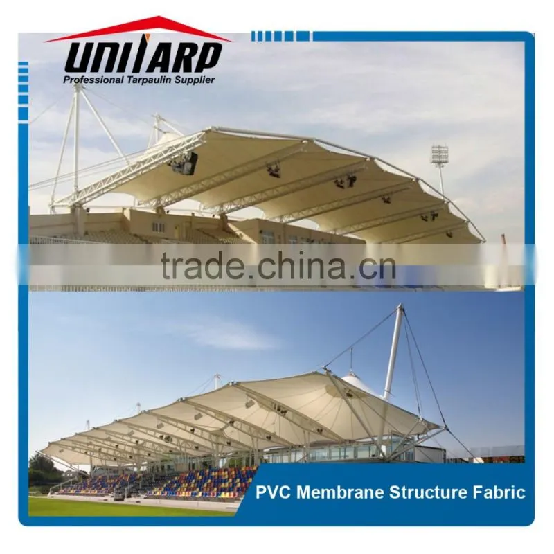 Cable membrane tensile structure roof with PVC membrane