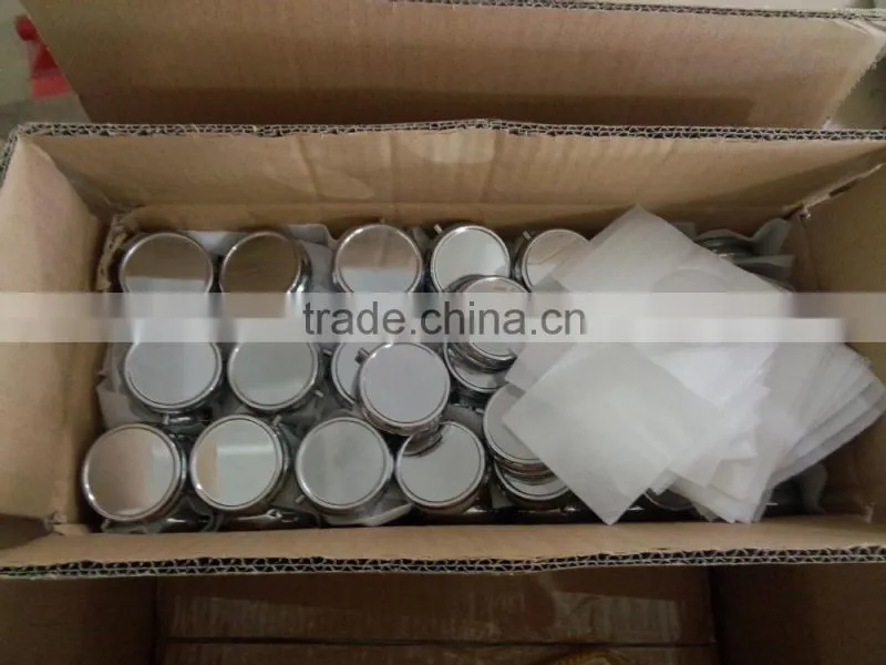 Wholesale Logo Printed 3 Case Round Metal Pill Box With Mirror