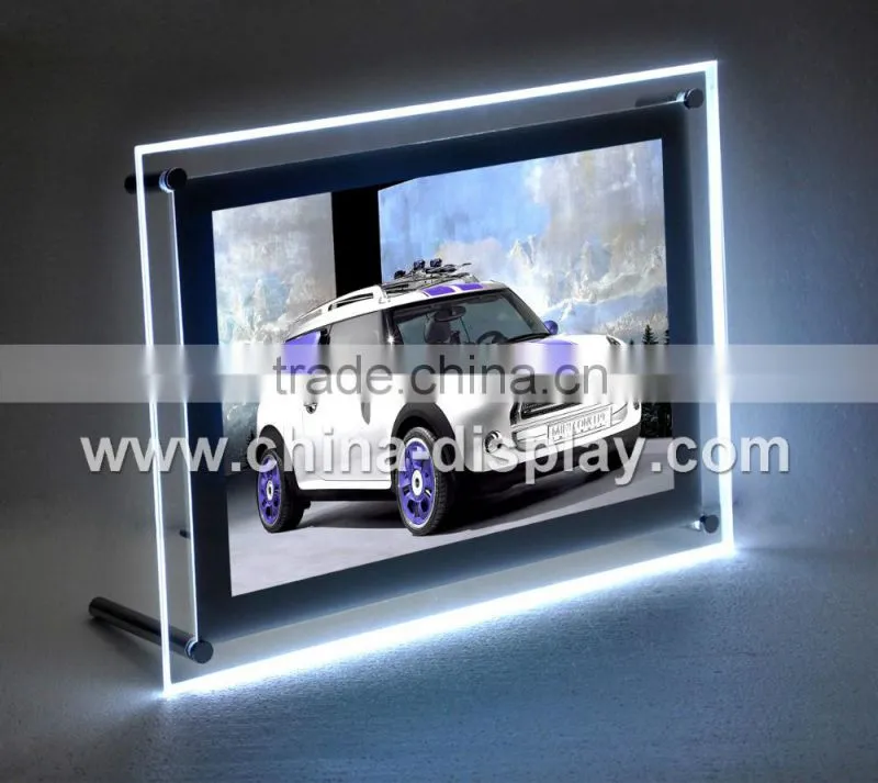 2016 innovative customize crystal acrylic led light box signs