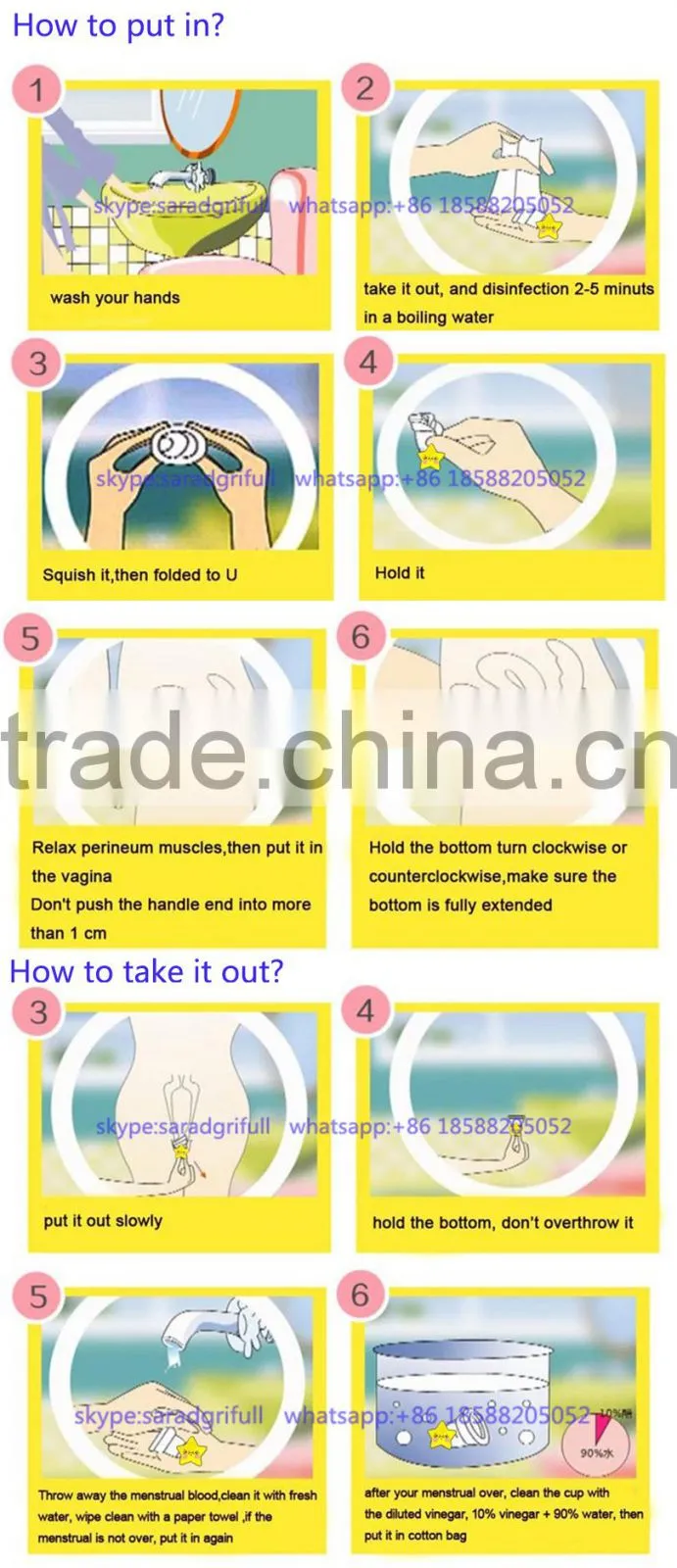 factory direct oem fda medical silicone copo menstrual