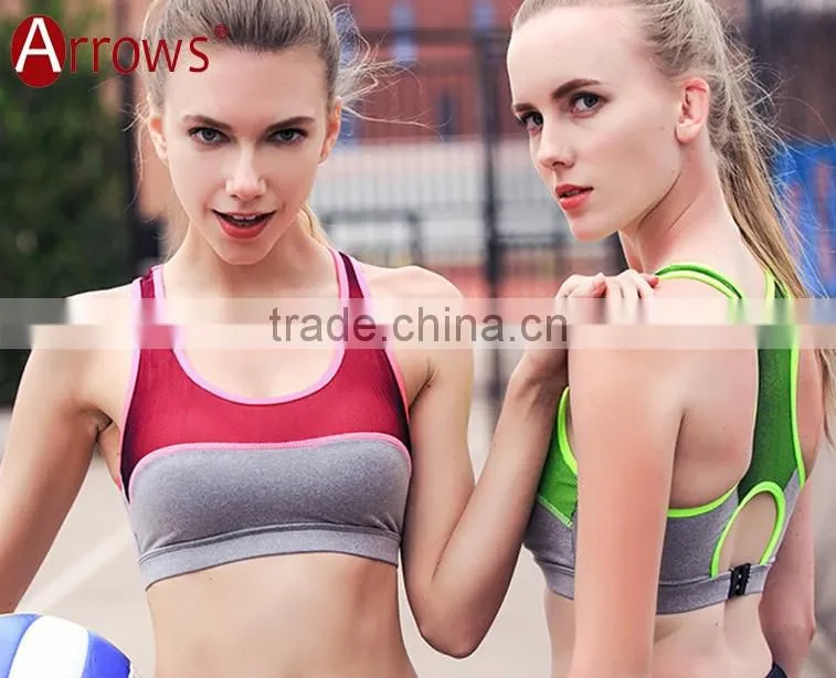 Super Quality Products Coloful Shockproof Seamless Sport Yoga Bra,Fitness Yoga Wear Breathable