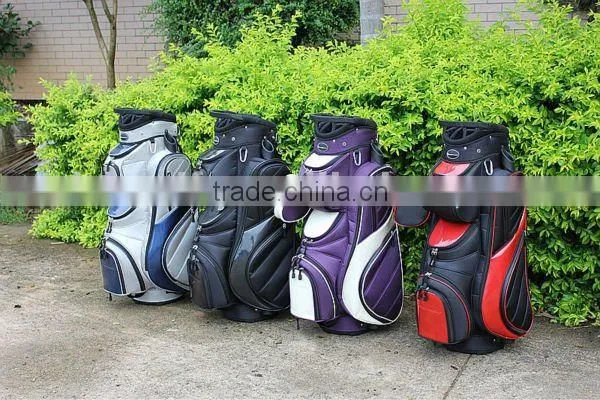 more order for two side cooler pocket pu+nylon golf bag