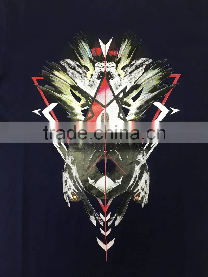 Mercerized cotton t-shirt double mercerized cotton