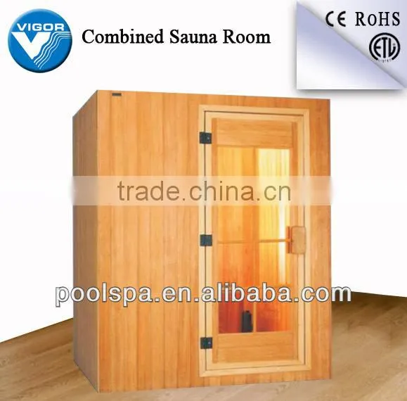 Wooden sauna room/indoor sauna dry steam room /heating spa sauna room manufacturer