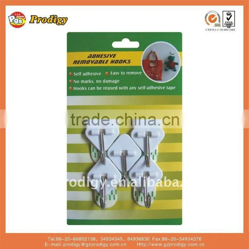 self-adhesive daily use plastic cable hook hang clip free hanging hook