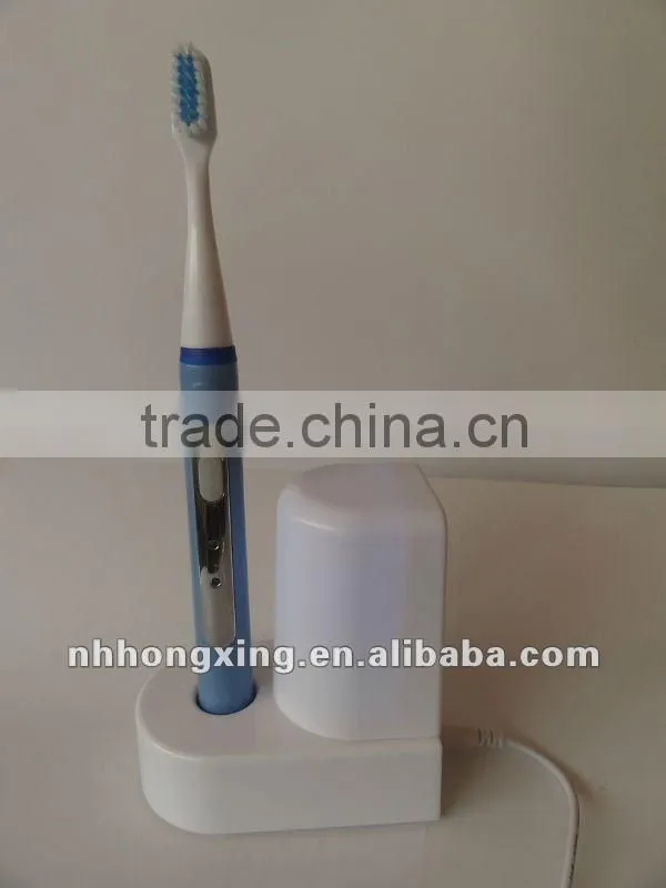 Sonic viberation electric toothbrush with three heads