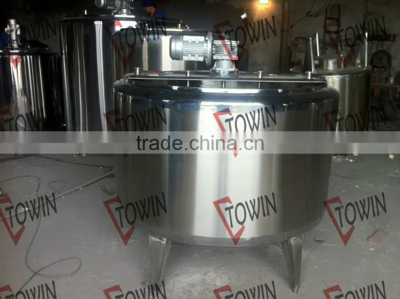 Jacketed stainle steel Vacuum homogenizer emulsifier Blender tank with platform/Cream Emulsifying Tank Manufacturer