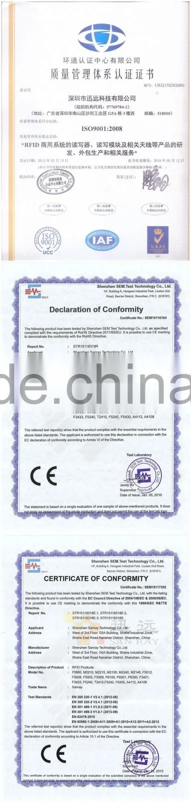 High-performance 2.45GHz Active RFID Reader/Writer