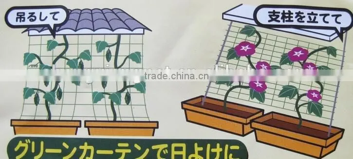 (cucumber support net,crop support netting,pea and bean netting,trellis support netting)Plant support net