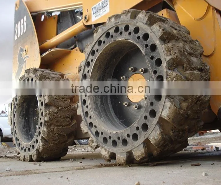 Newest design wheel loader solid tire press, forklift solid tire 5.00-8