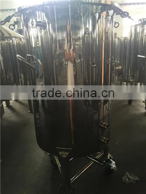 100L stainless steel movable fermenter brite beer tank