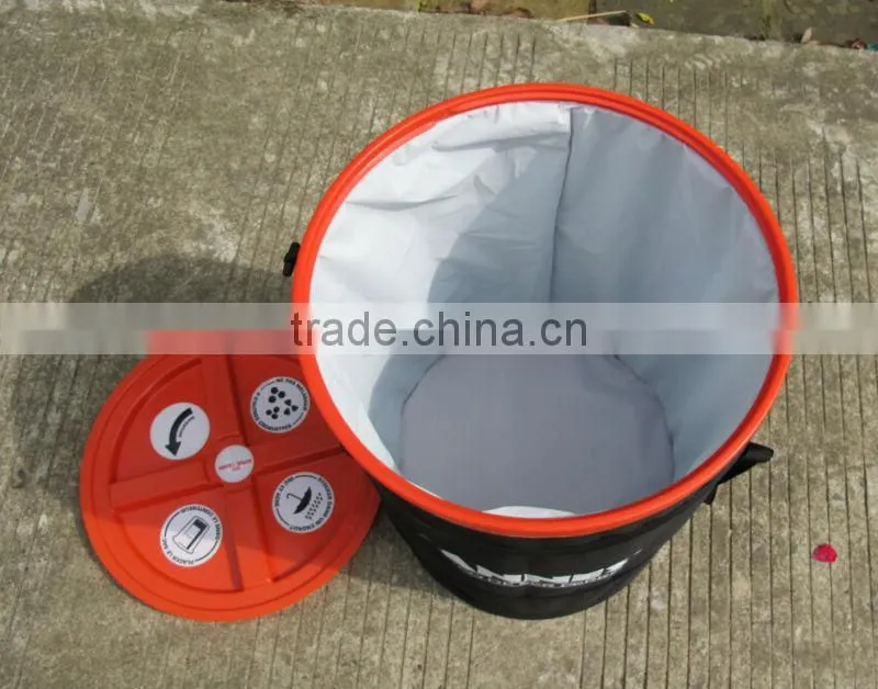 foldable nylon pvc pp pet food bag collapsible pet food barrel