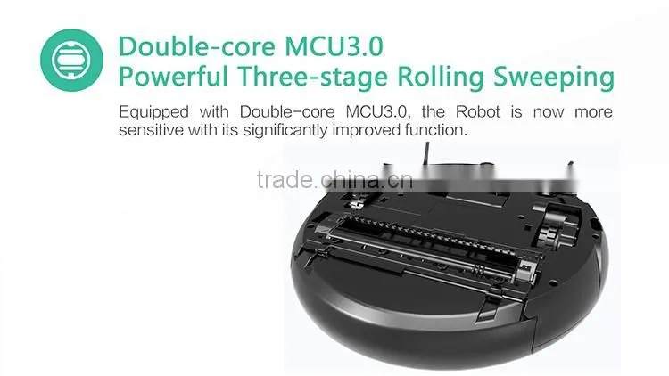 24w 14.8V 2600mAh 350mm Diameter Li-ion Battery Intelligent Vacuum Robotic Cleaner with Wifi APP Remote Control and Camera