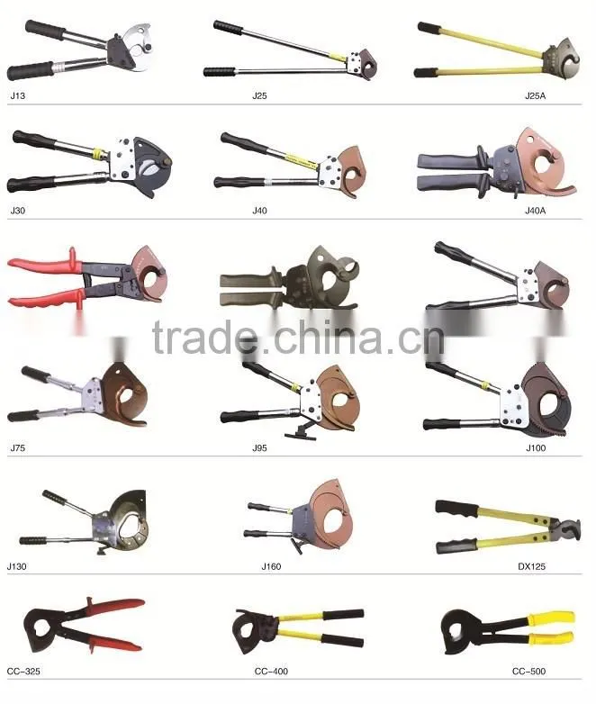 Different kinds of armoured cable cutter with manual operation