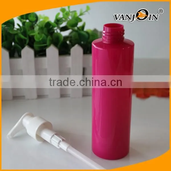 6 oz Slim Red Soap Dispenser with White Pump