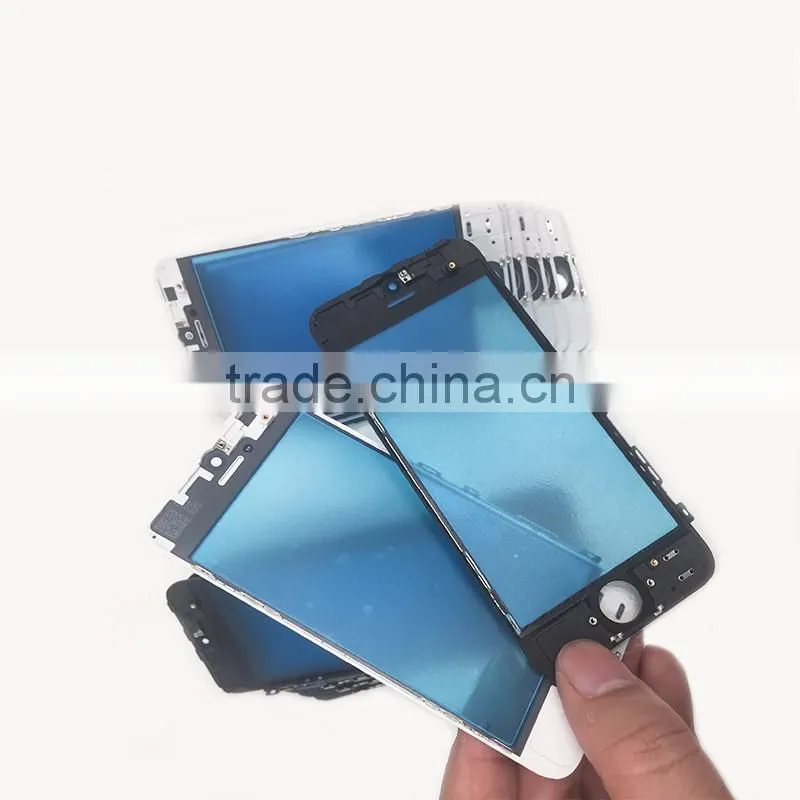 glass with frame assembly for iphone 7 7plus 6s 6splus 6 6plus screen and bezel