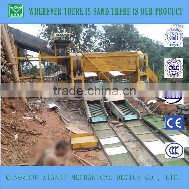 Portable gold separating machine