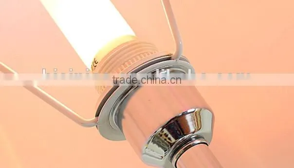 Blue color artistic glass silver plated hardware base floor lamp