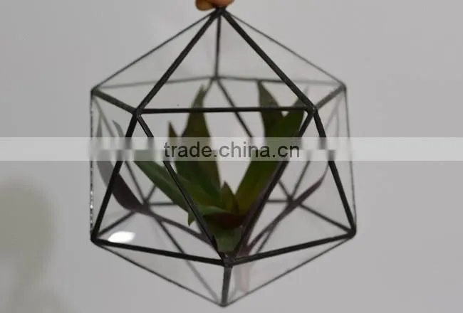 Micro landscape glasshouse clear glass globe hanging terrarium
