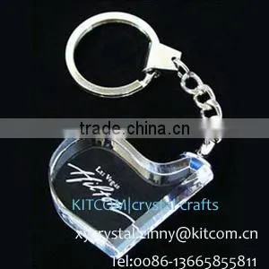 unique christmas socks shape crystal key chain