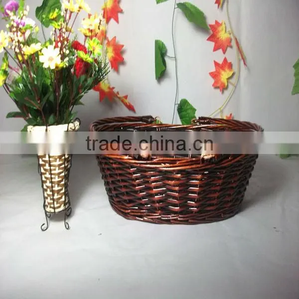 Beautiful exquisite willow flower basket