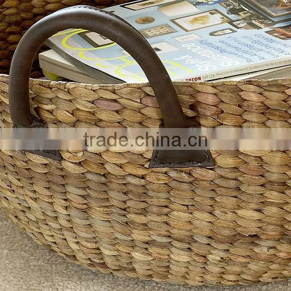2016 Natural Oval Water hyacinth pot storage baskets