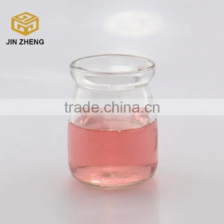 Factory wholesale Empty 100ml glass pudding yogurt bottle
