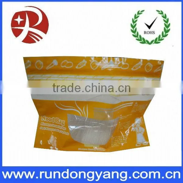 Custom Food Packaging Plastic Bags With Clear Window